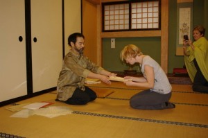 Remise du diplôme de fin de stage au Japon. Shiatsu Japon Biarritz